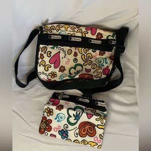 Le Sportsac bag with little zipper bag